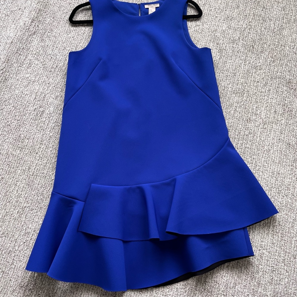 H&M royal blue women dress 12 new no tag - Picture 3 of 7